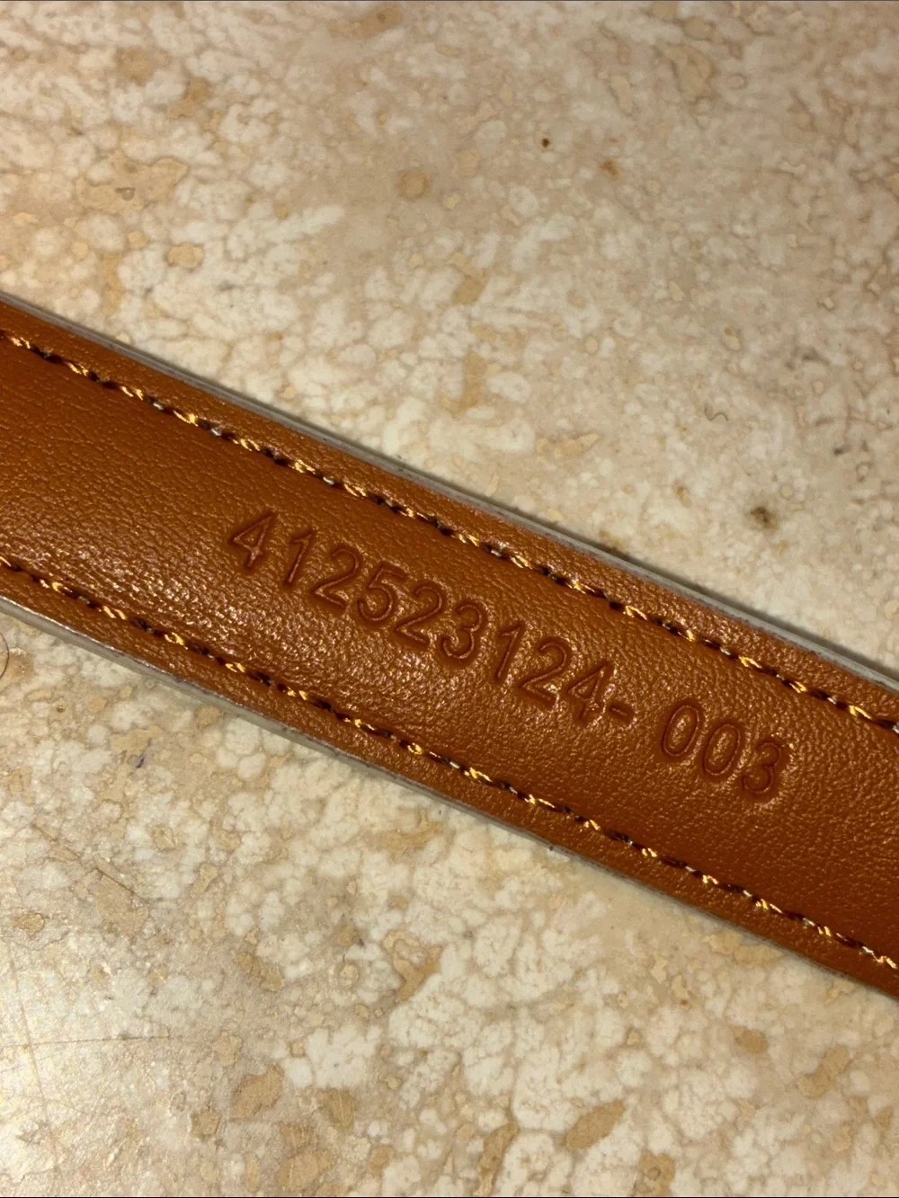 Lauren Ralph Lauren Belt Women S, White Leather Strap, Polished Silver Chain euc